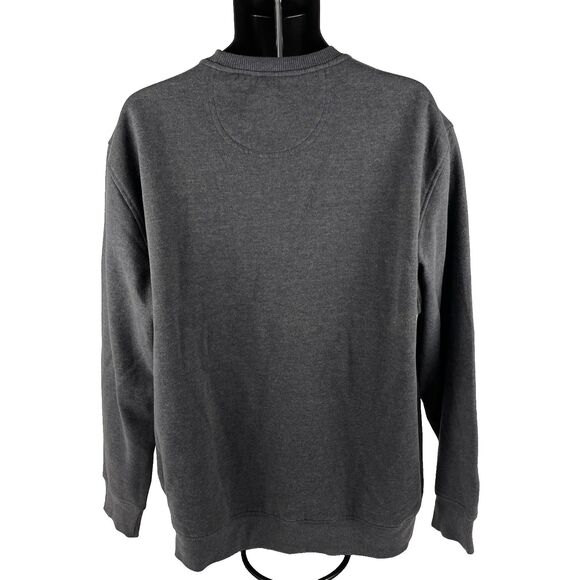 New Mens IZOD Varsity Supersoft Crewneck Sweatshirt Size XL Gray NWT - Picture 8 of 8